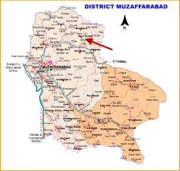 map-district-muzaffarabad-pakistan