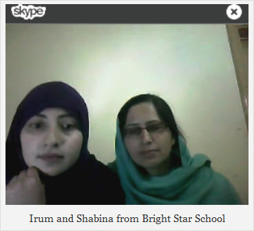 Irum and Shabina from Bright Star School